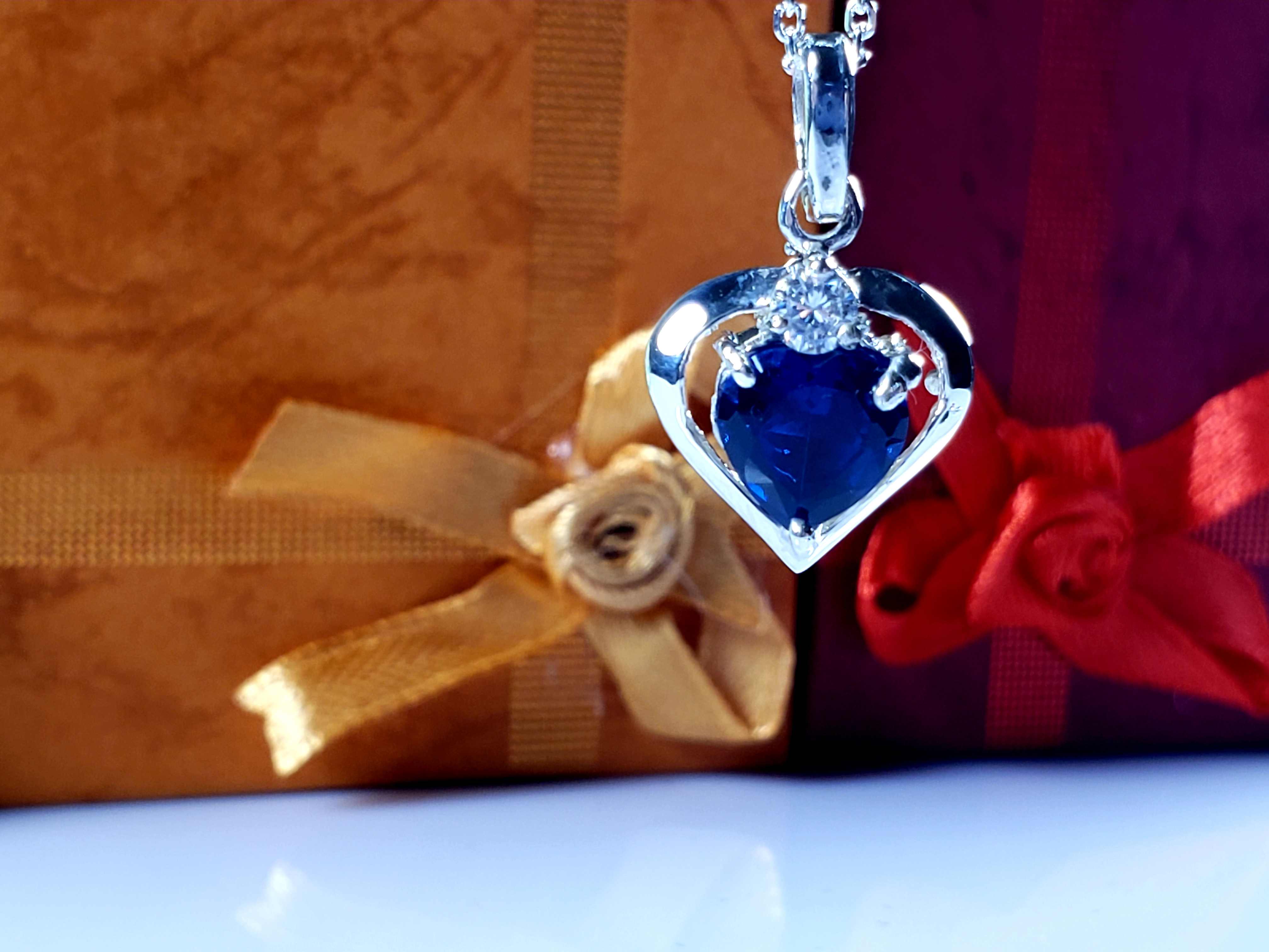 Sterling Silver Beautiful Birthstone Heart Stone Pendant - symbolizes love, deep affection